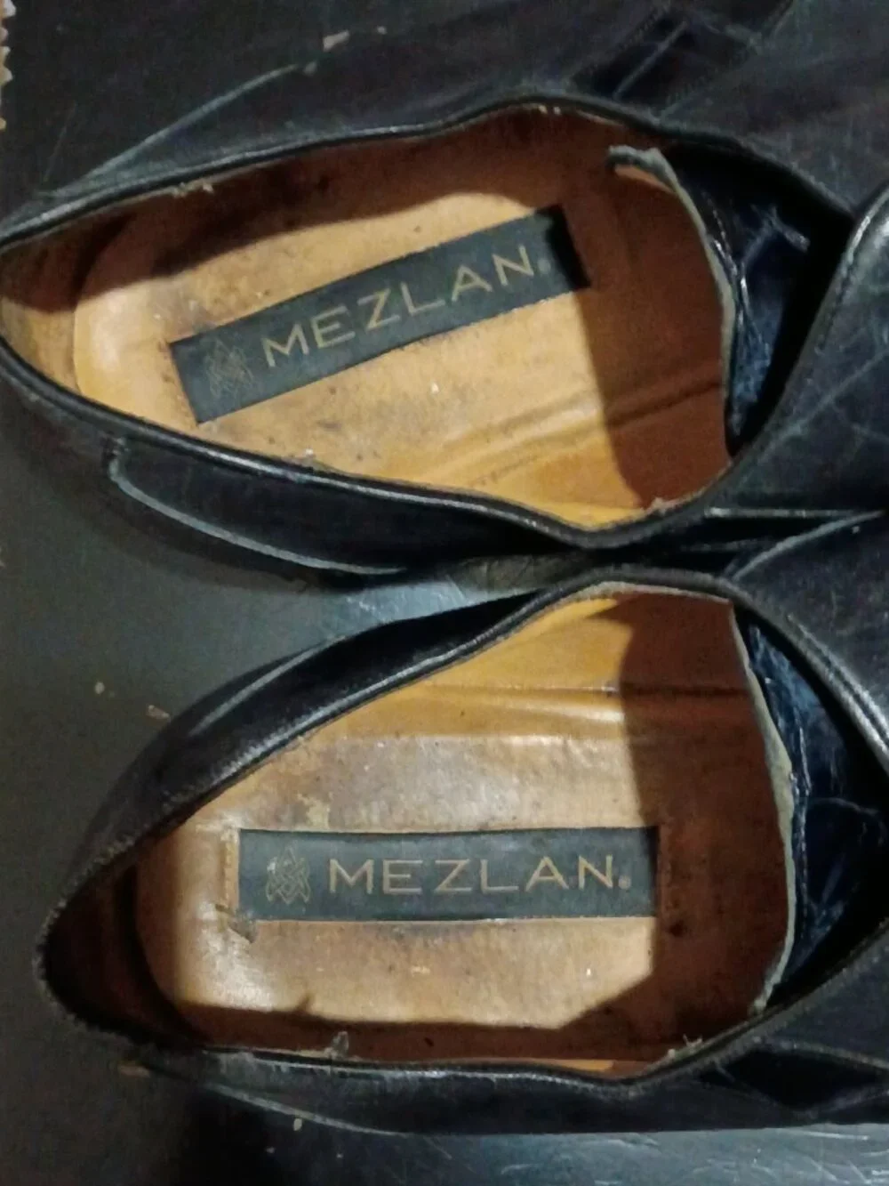Mezlan Giovanni Black Leather Square Toe Oxford Men’s Dress Shoes Size 13B